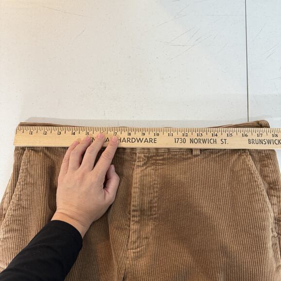 Brooks Brothers Clark Corduroy Dress Pants Mens 36x30 Brown Actual 36X29 Stretch - Picture 9 of 12